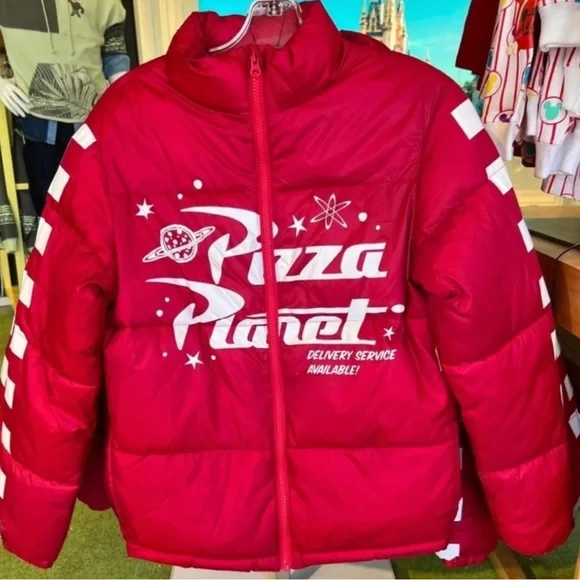 Toy story disney pizza planet puffer jacket xl - Picture 11 of 16